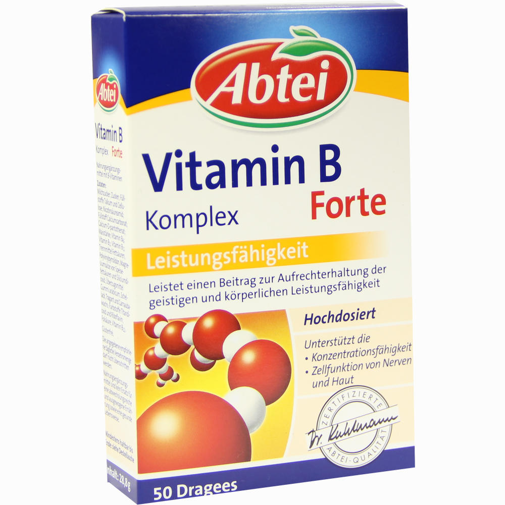 Abtei Vitamin B Komplex Forte Tabletten » Informationen und Inhaltsstoffe