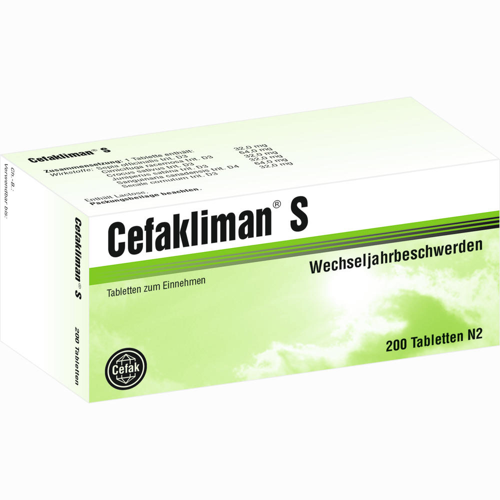Cefakliman S Tabletten » Informationen und Inhaltsstoffe