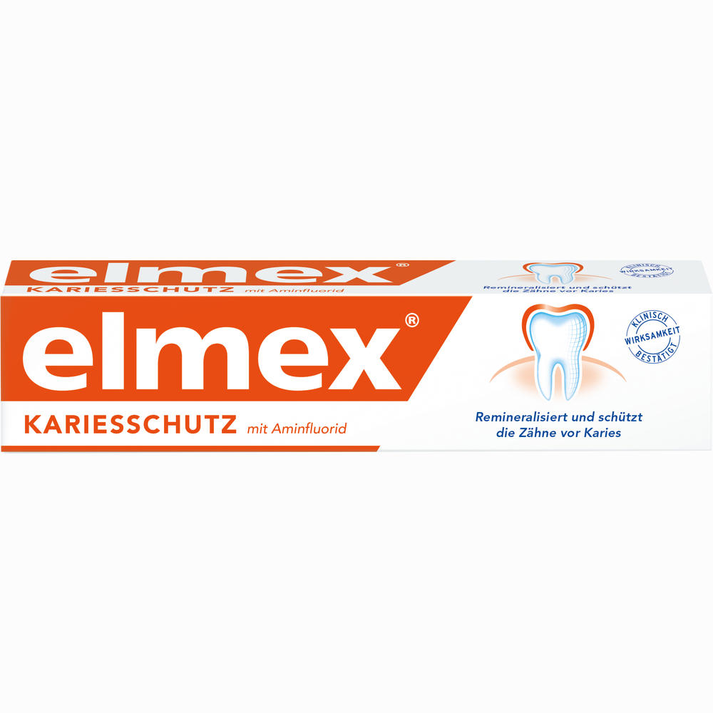 Elmex Zahnpasta Mit Faltschachtel Informationen Und Inhaltsstoffe