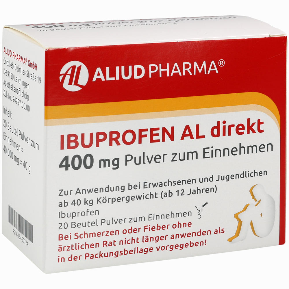 Ibuprofen Al Direkt 400 Mg Pulver Zum Einnehmen » Informationen und