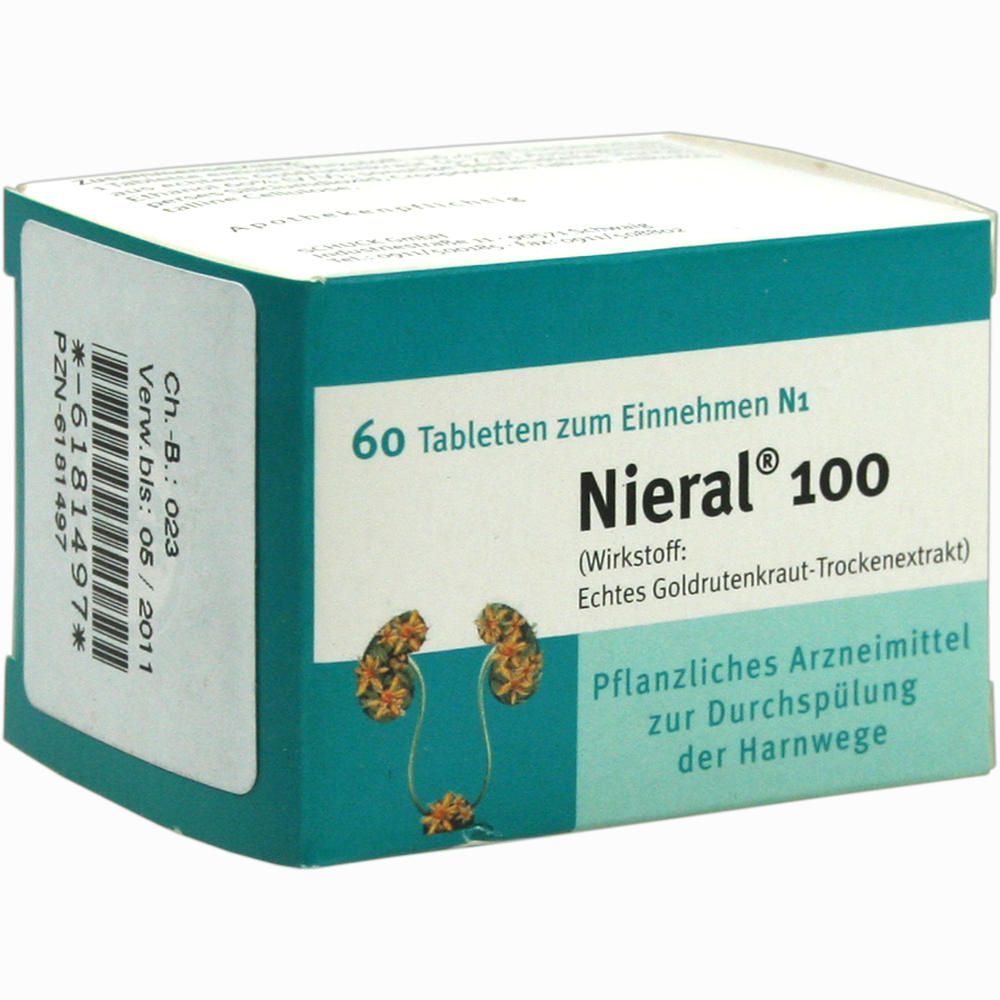 Nieral 100 Tabletten » Informationen und Inhaltsstoffe