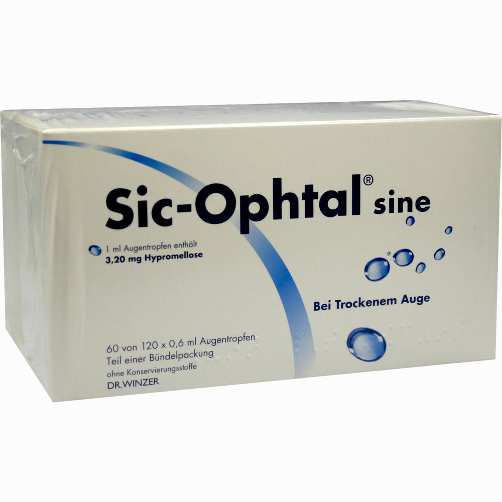 Sic Ophtal Sine Augentropfen 120 X 0 6 Ml Preisvergleich