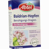 Abtei Baldrian Hopfen Beruhigungs- Dragees Tabletten 60 Stück