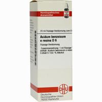 Acidum Benzoicum E Res D6 Dilution 20 ml
