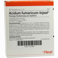 Acidum Fumaricum- Injeel Ampullen 10 Stück