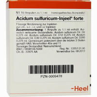 Acidum Sulfuricum- Injeel Forte Ampullen 10 Stück