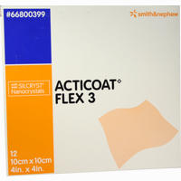 Acticoat Flex 3 10x10cm Verband 12 Stück