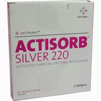 Actisorb 220 Silver 10.5x10.5 Steril Kompressen 10 Stück