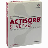 Actisorb 220 Silver 9.5x6.5cm Steril Kompressen 10 Stück