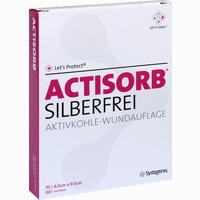 Actisorb Silberfrei 6.5x9.5 Cm Kompressen 10 Stück