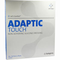 Adaptic Touch Nichthaftende Silikon- Wundkontaktauflage 12. 7x15cm 10 Stück