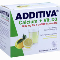 Additiva Calcium 1000mg + Vit.d3 Pulver 20 Stück