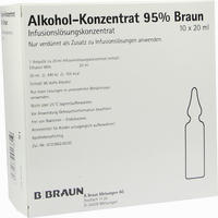 Alkohol- Konzentrat 95% Infusionslösungskonzentrat 10 x 20 ml