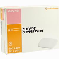 Allevyn Compression 5x6cm Sanft Haftende Wundauflage 10 Stück