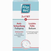 Allga Med 2in1 Set Anti- Schweiß Fußspray & Leichte Füße Balsam Kombipackung 1 Stück