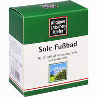 Allgäuer Latschenkiefer Sole Fussbad Bad 10 x 10 g