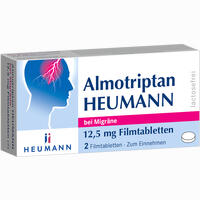 Almotriptan Heumann bei Migräne 12.5mg Filmtabletten 2 Stück
