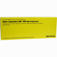 Alpha- Liponsäure Aaa 600mg Fertiginfusion Infusionslösung 5 x 50 ml