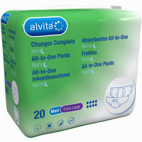 Alvita All- In- One Inkontinenzhose Maxi Xlarge Nach 20 Stück