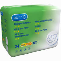 Alvita All- In- One Inkontinenzhose Super Medium Tag 24 Stück