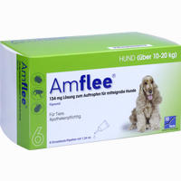 Amflee 134mg für Mittelgroße Hunde Lösung 6 Stück