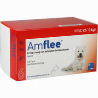Amflee 67mg Spot- On für Kleine Hunde 2- 10kg Lösung 6 Stück