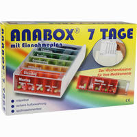 Anabox 7 Tage Regenbogen mit Einnahmeplan 1 Stück