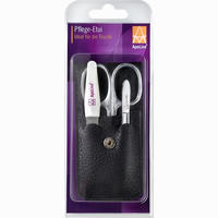 Apoline Manicure Etui Schwarz 3- Teilig 1 Stück