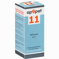 Apopet Schüßler- Salz Nr. 11 Silicea D12 Vet. Globuli 12 g
