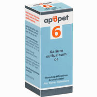 Apopet Schüßler- Salz Nr. 6 Kalium Sulfuricum D6 Vet. Globuli 12 g