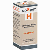 Apopet Schüßler- Salze Kombination H Haut+fell Ad Us. Vet. Globuli 12 g