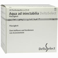 Aqua Ad Iniectabilia Plastik Ampullen 20 x 20 ml