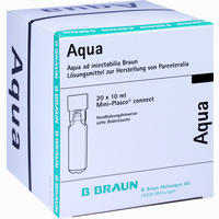 Aqua Ad Injektabilia Mini- Plasco Connect Ampullen 20 x 10 ml