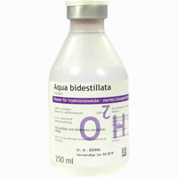 Aqua Bidest Plastik Infusionslösung 250 ml