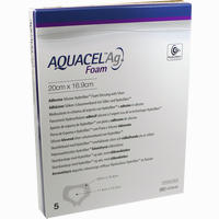 Aquacel Ag Foam Adhäsiv Sakral 20x16.9cm Verband 5 Stück