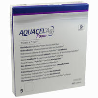 Aquacel Ag Foam Nicht- Adhäsiv 15x15cm Verband 5 Stück