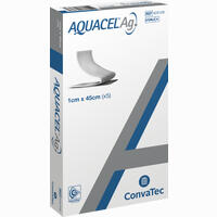 Aquacel Ag Tamponade 1x45cm mit Verstärkenden Fasern Tpo 5 Stück