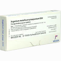 Argentum Met Praep D20 Ampullen 8 Stück