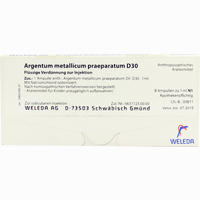 Argentum Met Praep D30 Ampullen 8 Stück