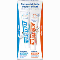Aronal Elmex Doppelschutz Zahnpasta 2 x 75 Stück