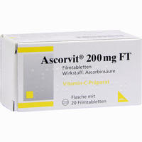 Abbildung von Ascorvit 200mg Ft Filmtabletten 20 Stück