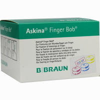 Askina Finger Bob Farbig Verband 50 Stück
