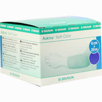 Askina Haft Color Blau 6cmx20m Binde 1 Stück