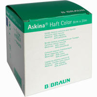 Askina Haft Color Blau 8cm X 20m Binde 1 Stück