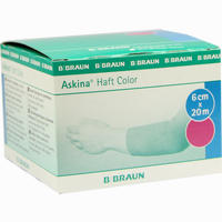 Askina Haft Color Pink 6cmx20m Binde 1 Stück