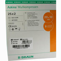 Askina Mullkompresse 10x20cm Steril Kompressen 25 x 2 Stück
