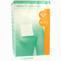 Askina Mullkompressen 10x10cm 12 Fach Unsteril 100 Stück