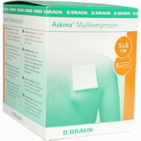 Askina Mullkompressen 5x5cm 8- Fach Steril 25 x 2 Stück