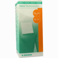 Askina Mullkompressen 7.5x7.5cm 12 Fach Unsteril 100 Stück
