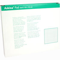 Askina Pad Wundauflage Steril 10x10cm Nichthaftend 10 Stück